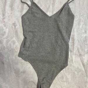 xs grey bodysuit from nordstrom